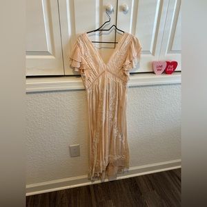 love the label light pink dress